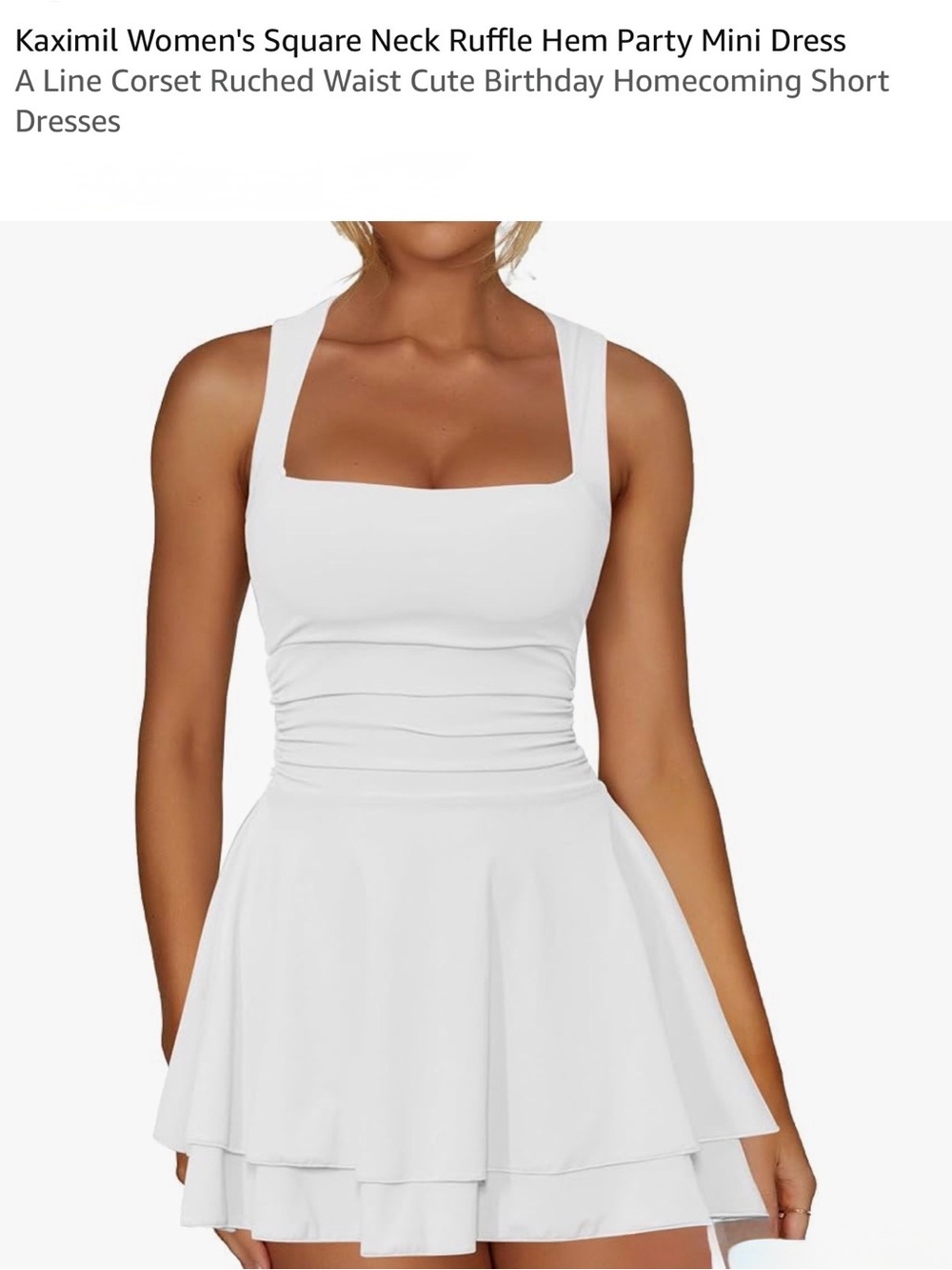 Kaximil - White Sleeveless Fit & Flare Dress size XS